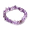 Chip Natural Amethyst Stretch Beaded Bracelets for Kids, Inner Diameter: 1-3/4 inch(4.5cm)