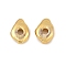 Brass Beads, Nuggets, Real 18K Gold Plated, 5x4x2mm, Hole: 1mm