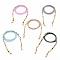 Eyeglasses Chains, Neck Strap for Eyeglasses, with Glass Seed Beads, Gemstones Beads, Alloy & Brass Beads, 304 Stainless Steel Lobster Claw Clasps and Rubber Loop Ends, Mixed Color, 28.54 inch(72.5cm)