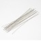 Tarnish Resistant Stainless Steel Knitting Needles, Stainless Steel Color, 110x0.5mm, Pin: 0.5mm, about 5pcs/bag