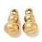 Ion Plating(IP) 304 Stainless Steel Pendants, Gourd Charm, Real 18K Gold Plated, 15.5x9x9mm, Hole: 1.6mm