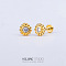 Stainless Steel Micro Pave Clear Cubic Zirconia Cartilage Earrings for Women Men, Flat Back Earring, Flower, 6mm, Pin: 1.2mm
