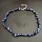 Natural Lapis Lazuli Chip Beaded Necklaces for Women, 16.93 inch(43cm)