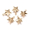304 Stainless Steel Pendants, Star, Golden, 15x12x4mm, Hole: 1mm