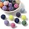 AB-Color Resin Rhinestone Beads, with Acrylic Round Beads Inside, for Bubblegum Jewelry, Mixed Color, 20x18mm, Hole: 2~2.5mm