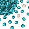 Preciosa® MAXIMA Crystal Round Stones, Czech Crystal, Bicone(436 11 177 Rivoli), Dura Foiling, 60230 Blue Zircon, SS29(6.15~6.35mm)