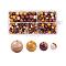 340Pcs 4 Sizes Natural Mookaite Beads, Round, 4mm/6mm/8mm/10mm, Hole: 1mm