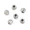 Non-Tarnish 304 Stainless Steel Beads, Flower, Stainless Steel Color, 4x4x3.5mm, Hole: 1.6mm