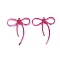 Transparent Acrylic Pendants, Bowknot, Camellia, 43x34.5x4.5mm