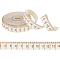 10 Yards Printed Ruler Polyester Ribbon, Blanched Almond, 5/8 inch(16mm)