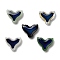 Glass Beads, Temperature Sensing Color Changing Beads, Mermaid Tail, Mixed Color, 12x15x5mm, Hole: 1.2mm