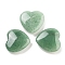 Heart Natural Green Aventurine Palm Stones, Anxiety Healing Thumb Stone, 19.5~20.5x20~20.5x5.8~6.8mm