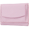 CREATCABIN PU Leather Wallets Pink Women Trifold Wallet Rectangle Pocket Mini Wallet with Snap Button Compact Wallet Cash Slot Card Holders for Coin Loose Change Storage Card Organizer 7.5x3.9x0.5in