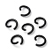 Ion Plating(IP) 304 Stainless Steel Open Jump Rings, Black, 20 Gauge, 6x0.8mm