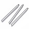 Tarnish Resistant 201 Stainless Steel Pendants, Column, Stainless Steel Color, 45x3mm, Hole: 1.2mm