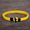 Nylon Cord Bracelets for Men Women, with Plastic Clasps, Gold, 2-3/8 inch(6cm)