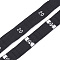 Clothing Size Labels(20), Garment Accessories, Size Tags, Black, 12.5mm, about 10000pcs/bag