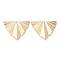 Rack Plating Brass Pendants, Cadmium Free & Nickel Free & Lead Free, Triangle Charm, Real 18K Gold Plated, 22x29x2.5mm, Hole: 1.4mm