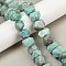 Natural Amazonite Beads Strands, Faceted, Nuggets, 12~13x16~19x12~14mm, Hole: 0.9mm, about 29~31pcs/strand, 14.37~15.28''(36.5~38.8cm)