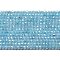 Cubic Zirconia Bead Strands, Faceted Round, Sky Blue, 3mm, Hole: 0.6mm, about 131pcs/strand, 14.76''(37.5cm)