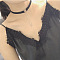 Black Velvet Choker Alloy Rectangle Pendant Necklaces for Women, Platinum, 11.81 inch(30cm)