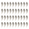 DICOSMETIC 100Pcs Wing with Rose Charm Angel Wings Charm Antique Silver Feather Flower Charm Tibetan Style Wicca Charm Alloy Dangle Pendant for DIY Necklace Bracelet Jewelry Crafts Making, Hole: 2mm