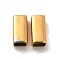 Ion Plating(IP) 304 Stainless Steel Beads, Rectangle, Real 18K Gold Plated, 10x5x5mm, Hole: 4.2x4.2mm