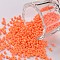 11/0 Grade A Round Glass Seed Beads, Baking Paint, Sandy Brown, 2.3x1.5mm, Hole: 1mm, about 48500pcs/pound