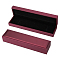 DICOSMETIC PU Leather Jewelry Box Velvet Interior Gift Case Long Chain Box Necklace Storage Organizer Wedding Engagement Box for Anniversary, 22x5.6x3.6cm