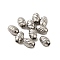 Non-Tarnish 304 Stainless Steel Beads, Oval, Stainless Steel Color, 7x5mm, Hole: 1.5mm
