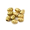 304 Stainless Steel Beads, Oval, Real 18K Gold Plated, 7x5mm, Hole: 1.5mm