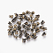 Iron Bead Tips, Calotte Ends, Cadmium Free & Lead Free, Clamshell Knot Cover, Antique Bronze, 6x3.5mm, Hole: 1mm, 2.4mm inner diameter