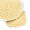 11/0 Grade A Round Glass Seed Beads, Baking Paint, Lemon Chiffon, 2.3x1.5mm, Hole: 1mm, about 48500pcs/pound