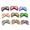 Baking Paint Acrylic Beads, with Enamel, Wings, Mixed Color, 19x35x7mm, Hole: 2.5mm