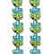 Handmade Lampwork Beads Strands, Tulip, Light Sky Blue, 21.5~22.5x18~18.5x7mm, Hole: 1.5mm, about 20pcs/strand, 16.14''(41cm)