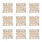 Iron Filigree Large Pendants, Square, Golden, 51x51x0.5mm, Hole: 1mm