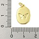 Подвески из латуни с эмалью в стойку KK-U021-17B-G-3
