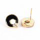 Латунные серьги-гвоздики из циркония KK-S356-242A-NF-2