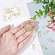 10 пара латунных крючков для сережек KK-BC0010-62-3