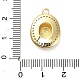 Латунные микро проложить кубического циркония подвески KK-L229-030G-3