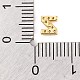 Покрытие стойки латунное микропаве кабошоны из кубического циркония KK-F874-04G-Z-3