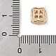 Латунные микро проложить кубического циркония бусы KK-K297-33G-4