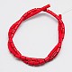 Синтетических нитей бирюзовые бусы TURQ-G120-6x13mm-07-2