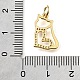 Латунные микро проложить кубического циркония подвески KK-V007-005G-01-3