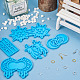 Pandahall 5 шт. 5 стиля кулон с фазой луны и звездой силиконовые Молды DIY-TA0004-98-5