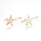 Латунные крючки для сережек KK-O104-16G-NF-1