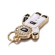Кулоны из латуни с прозрачным фианитом X-ZIRC-F120-068G-4