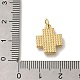 Латунные микро проложить кубического циркония подвески KK-R002-09G-3