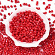 Непрозрачный стеклянный бисер с краской для выпечки SEED-T008-02K-2