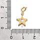 Подвеска звезда 304 из нержавеющей стали с кристаллами и стразами STAS-H202-49G-3